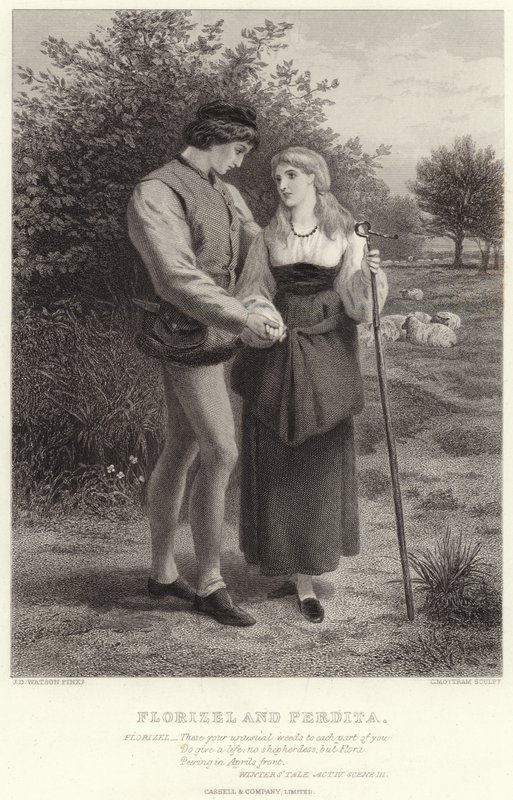 Florizel e Perdita, Racconto d