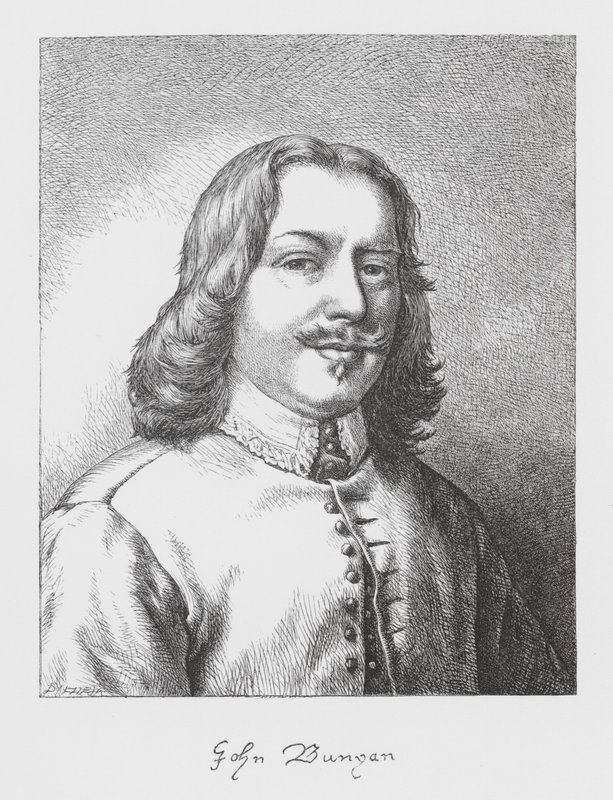 John Bunyan, ritratto (incisione) da James Dawson Watson