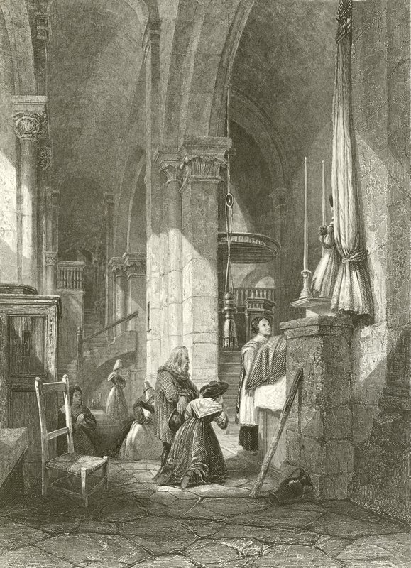 Chiesa di Polignac, Alvernia da James Duffield Harding