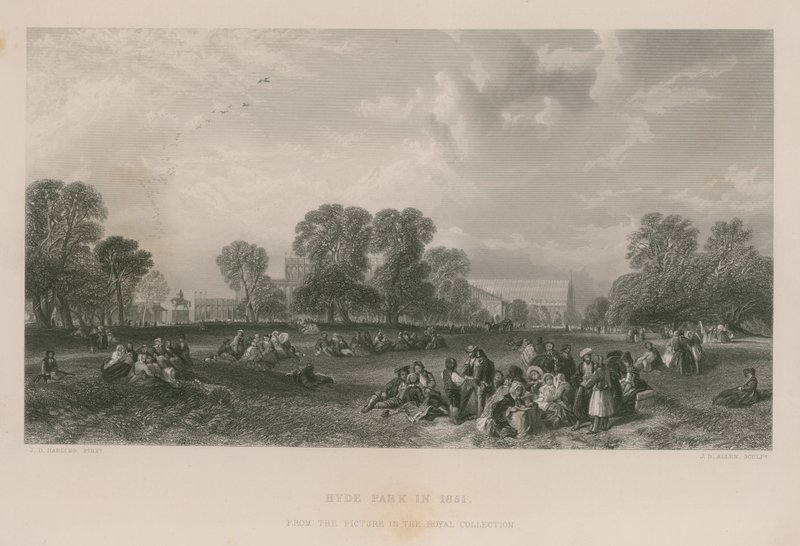 Hyde Park nel 1851 da James Duffield Harding