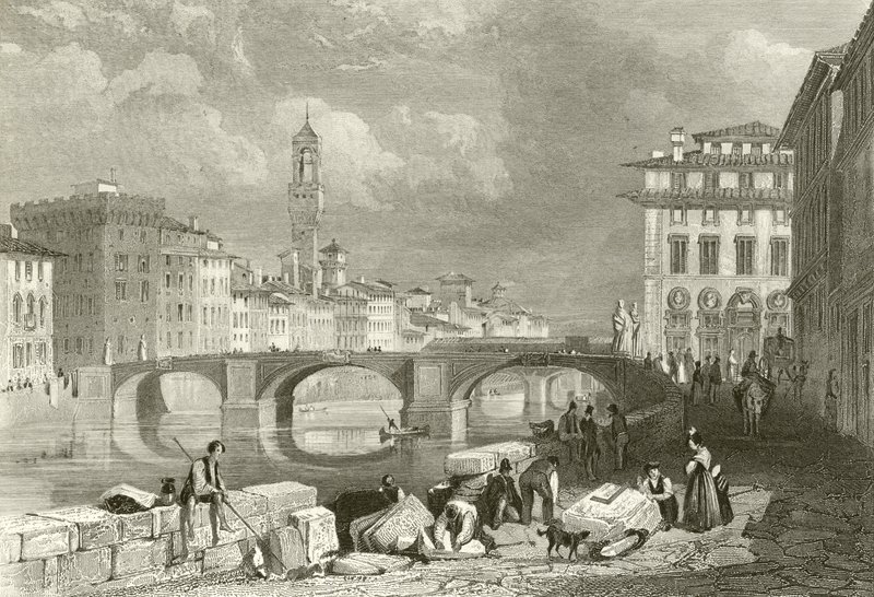 Il Ponte di Santa Trinita da James Duffield Harding
