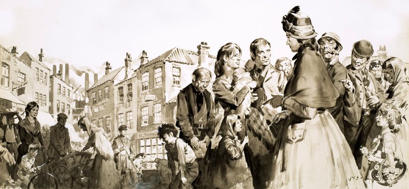 Vite famose: Beatrice Webb (gouache su carta) da James Edwin McConnell