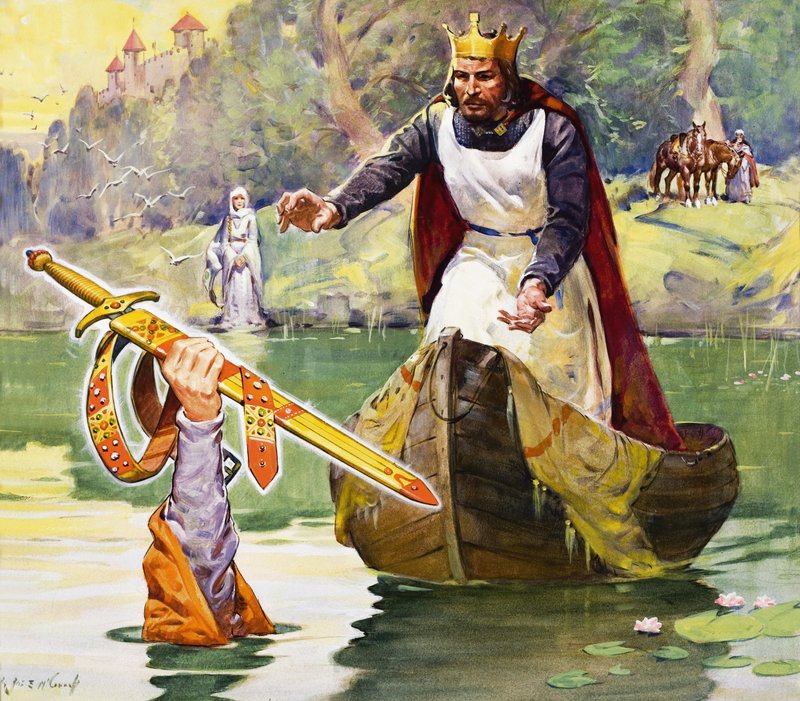 Collaborazioni famose: Artù e Excalibur da James Edwin McConnell