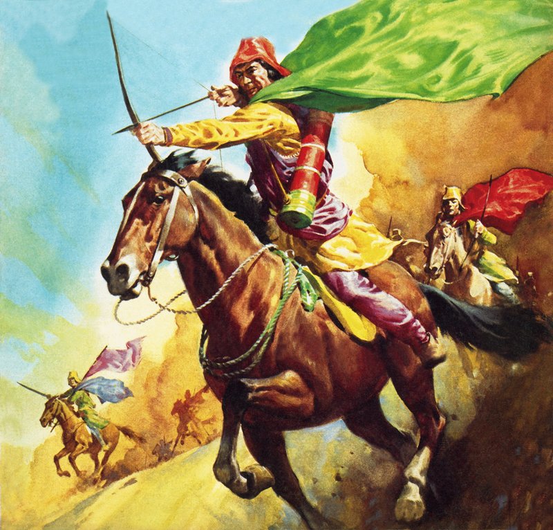 Guerriero partico nella battaglia di Carrhae del 53 a.C. da James Edwin McConnell
