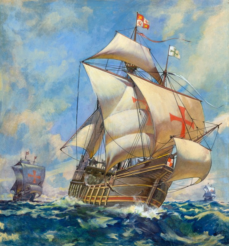 The Santa Maria (gouache on paper) da James Edwin McConnell