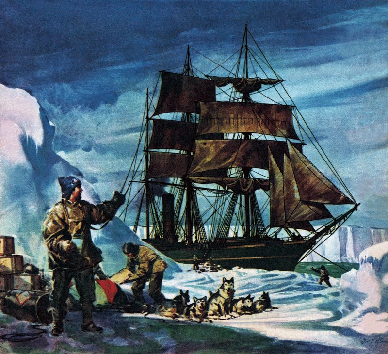La Terra Nova in Antartide da James Edwin McConnell