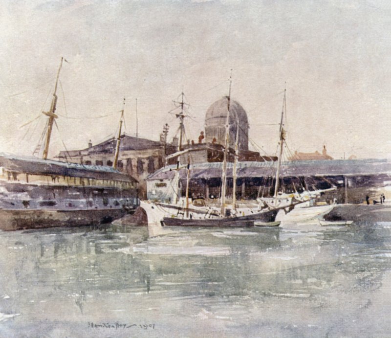 Dogana dal Salthouse Dock da James Hamilton Hay