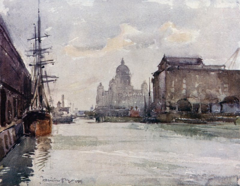 Uffici del molo dal molo Albert da James Hamilton Hay