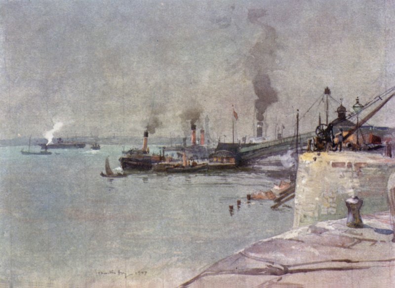 Il molo, South End da James Hamilton Hay