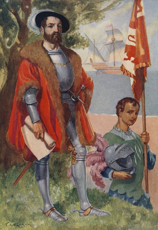 Hernan Cortes, conquistador spagnolo da James Henry Robinson