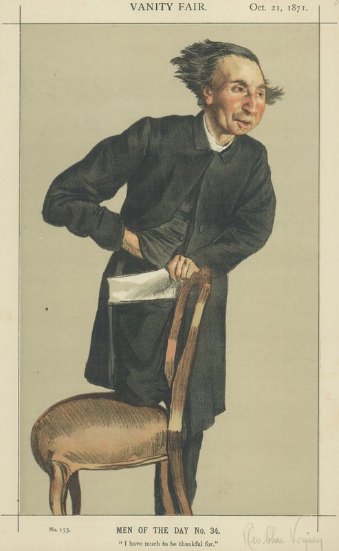 Il Rev. Charles Voysey (litografia a colori) da James Jacques Joseph Tissot