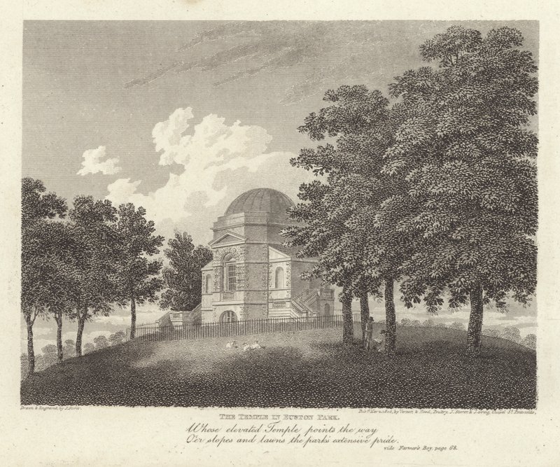 Robert Bloomfield, poeta: Il tempio nel parco di Euston da James Storer