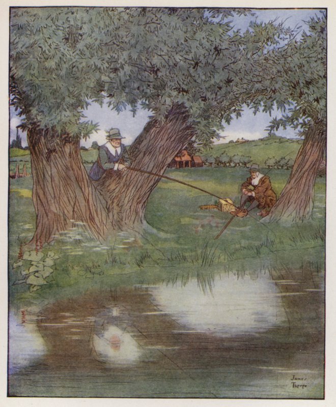 Illustrazione per The Compleat Angler di Izaak Walton da James Thorpe