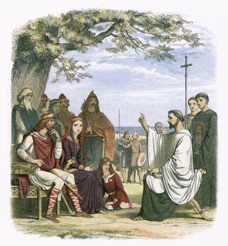 Agostino che predica davanti al re Ethelbert da James William Edmund Doyle