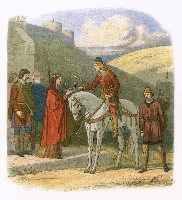 Edoardo assassinato a Corfe da James William Edmund Doyle