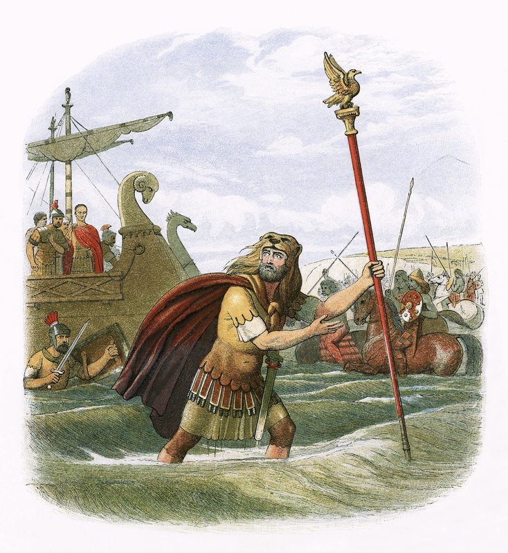 Tentativo di invasione di Giulio Cesare nel 55 a.C. da James William Edmund Doyle