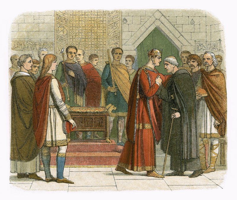 Il re Guglielmo I rende omaggio ai leader inglesi da James William Edmund Doyle