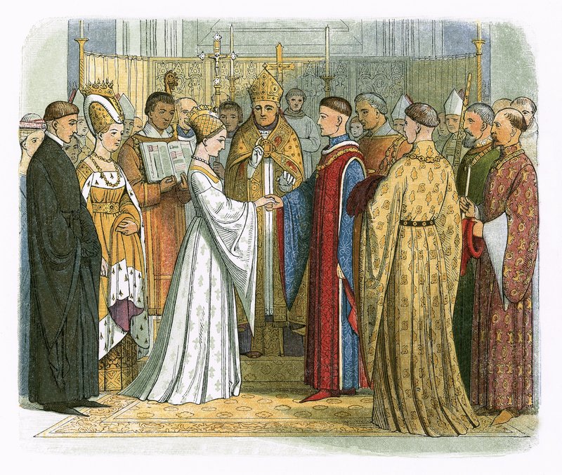 Matrimonio di re Enrico V e Caterina di Francia da James William Edmund Doyle