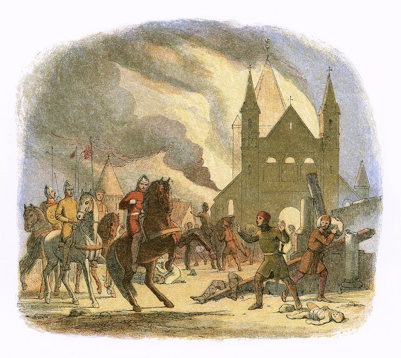 Guglielmo I riceve una ferita mortale a Mantes da James William Edmund Doyle