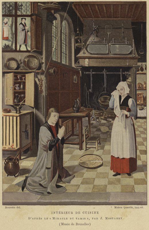 Interno di cucina da Jan Mostaert