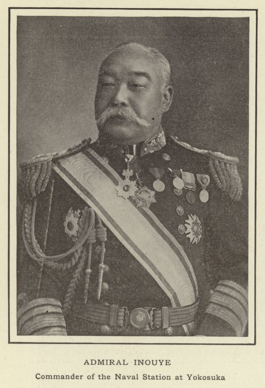 Ammiraglio Inouye, Comandante della Stazione Navale di Yokosuka da Japanese Photographer