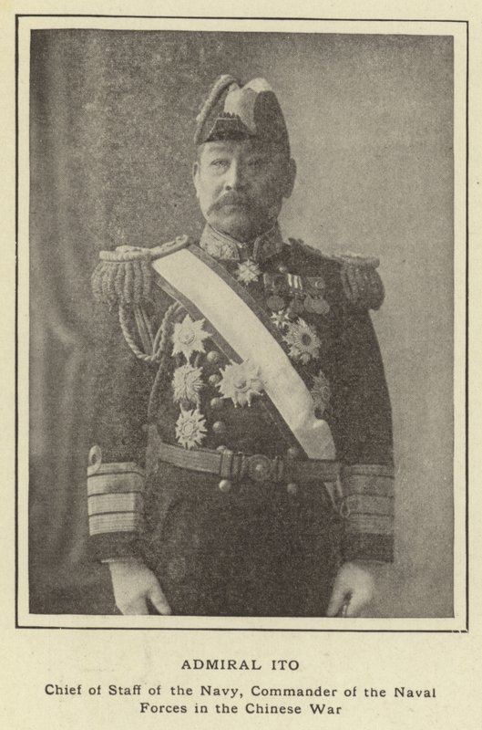 Ammiraglio Ito, Capo di Stato Maggiore della Marina, Comandante delle Forze Navali nella Guerra Cinese da Japanese Photographer
