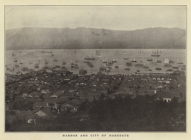 Porto e città di Hakodate da Japanese Photographer