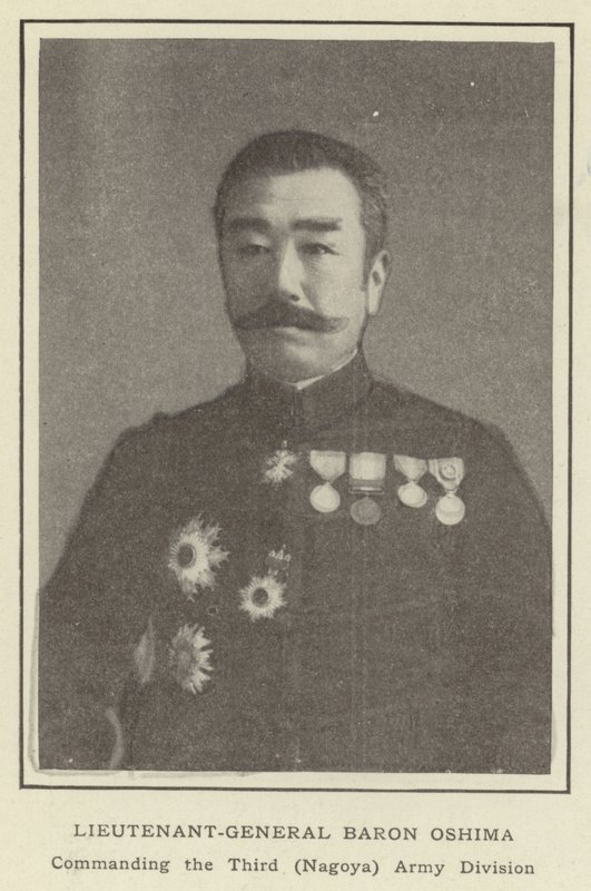 Tenente Generale Barone Oshima, Comandante della Terza Divisione dell