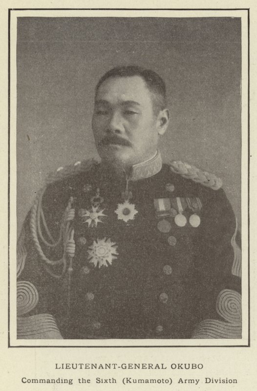 Tenente Generale Okubo, Comandante della Sesta Divisione dell