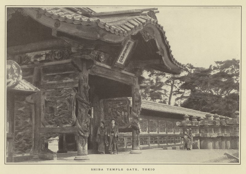 Porta del Tempio Shiba, Tokio da Japanese Photographer