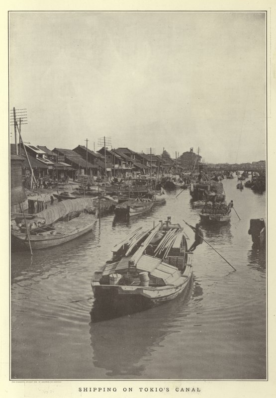 Navigazione sul canale di Tokio da Japanese Photographer