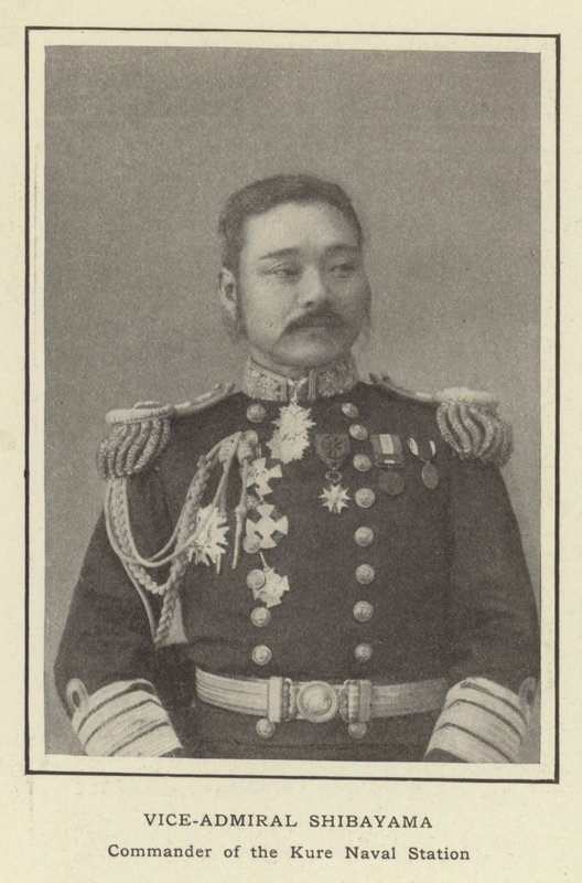 Viceammiraglio Shibayama, Comandante della Stazione Navale di Kure da Japanese Photographer