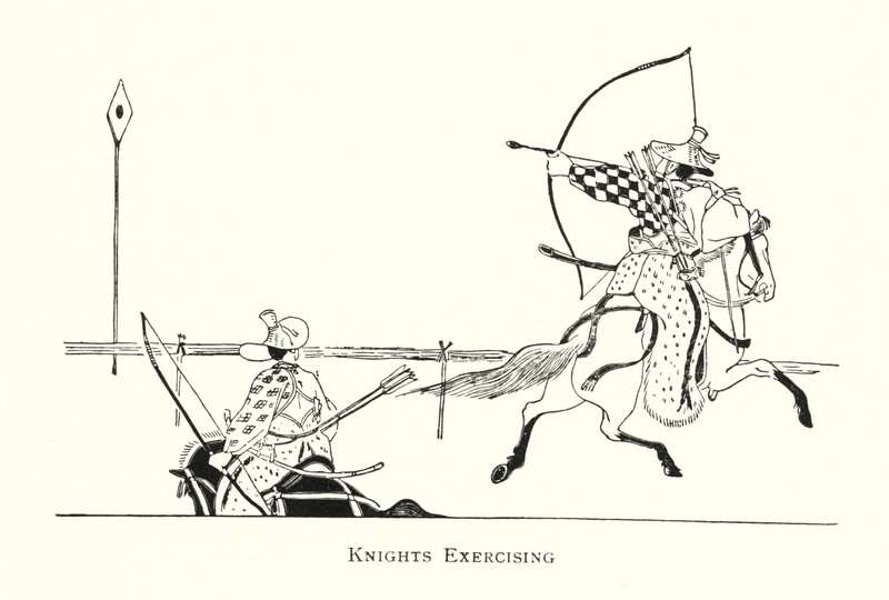 Cavalieri in esercizio da Japanese School
