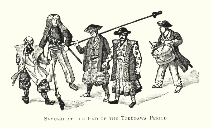 Samurai alla Fine del Periodo Tokugawa da Japanese School