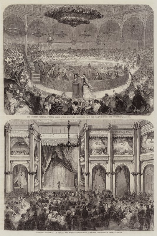 Il Festival di Schiller da Jean Adolphe Beauce