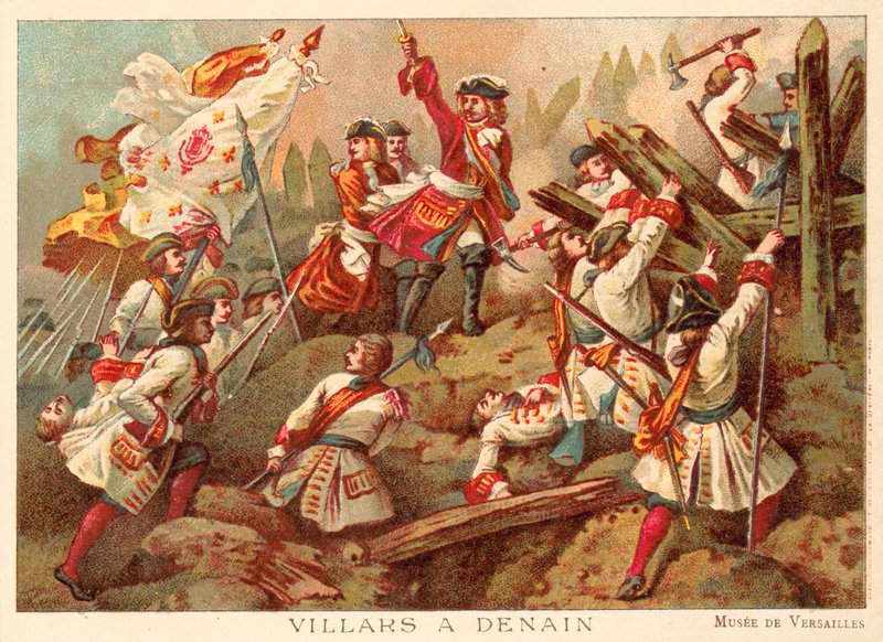 Il Maresciallo Villars alla Battaglia di Denain, Francia, 1712 da Jean Alaux