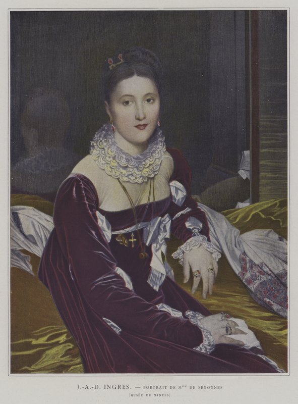 Ritratto di Madame de Senonnes da Jean Auguste Dominique (after) Ingres