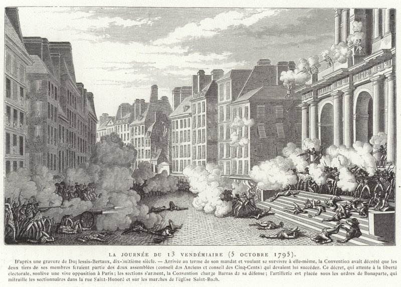 Il giorno del 13 Vendemmiaio (5 ottobre 1795) da Jean Duplessis Bertaux