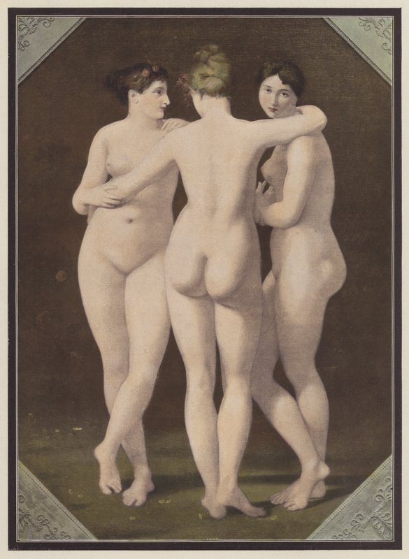 Le tre Grazie da Jean Baptiste (after) Regnault