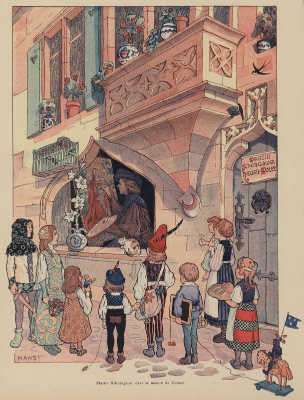 Martin Schongauer, pittore e incisore alsaziano nella sua casa a Colmar da Jean Jacques Waltz