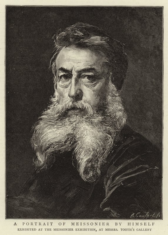 Un ritratto di Meissonier di se stesso da Jean Louis Ernest Meissonier