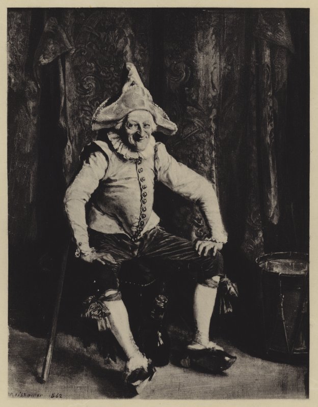 Il Polichinelle seduto da Jean Louis Ernest Meissonier