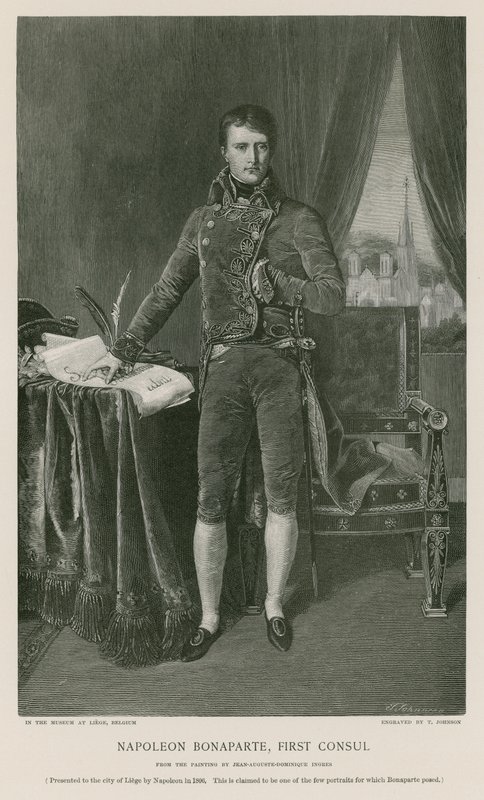 Napoleone Bonaparte, Primo Console da Jean Auguste Dominique Ingres
