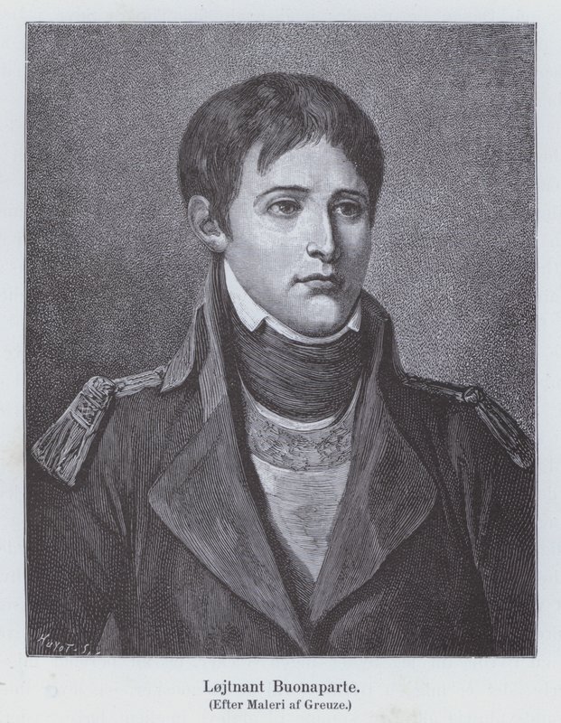 Napoleone Bonaparte come giovane tenente di artiglieria, c1785 da Jean Baptiste (after) Greuze