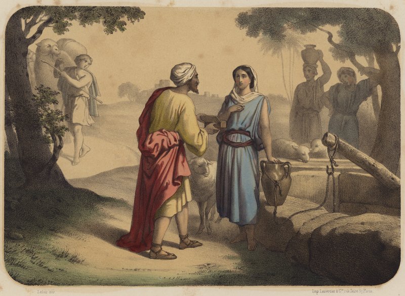 Eliezer e Rebecca da Jean Baptiste Auguste Leloir