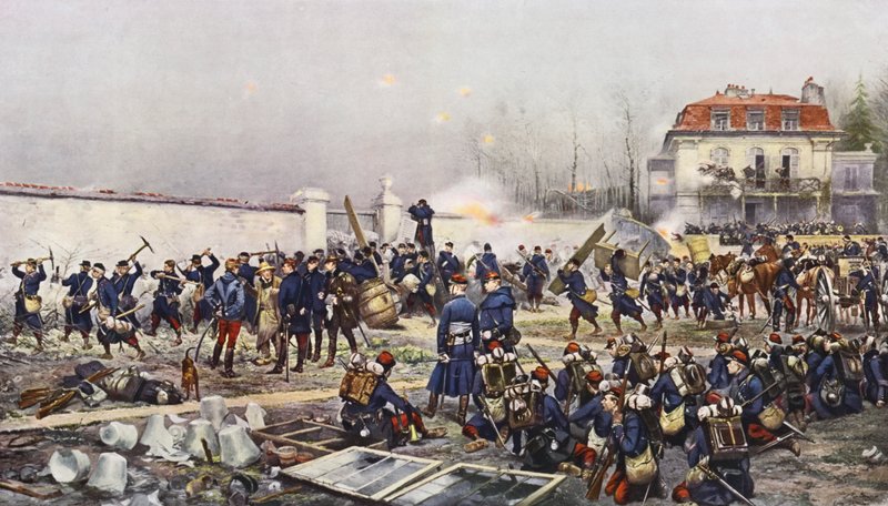 La difesa di Champigny da Jean Baptiste Edouard Detaille