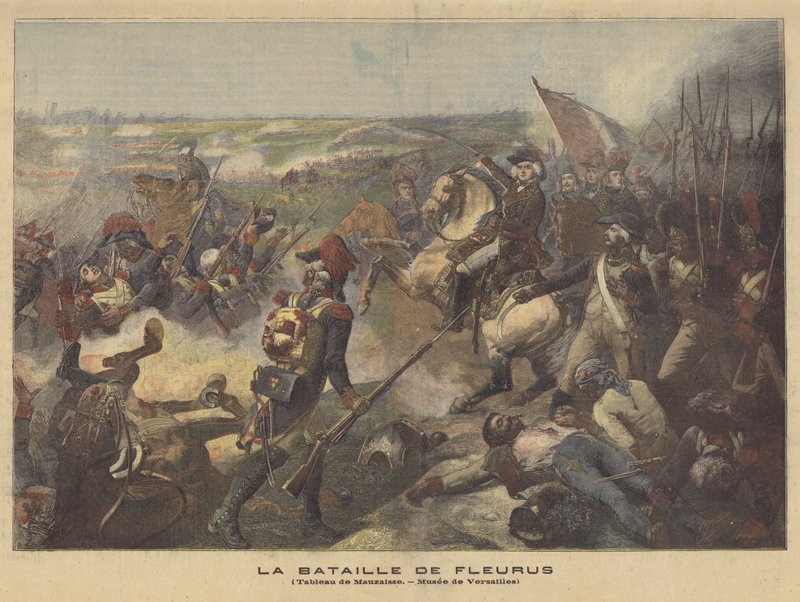 La battaglia di Fleurus da Jean Baptiste Mauzaisse