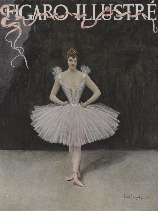 La Danzatrice. Copertina di Le Figaro Illustré, febbraio 1895 da Jean Beraud