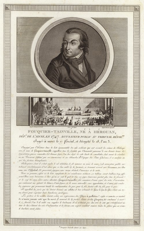 Ritratto di Antoine Quentin Fouquier de Tinville da Jean Duplessi Bertaux