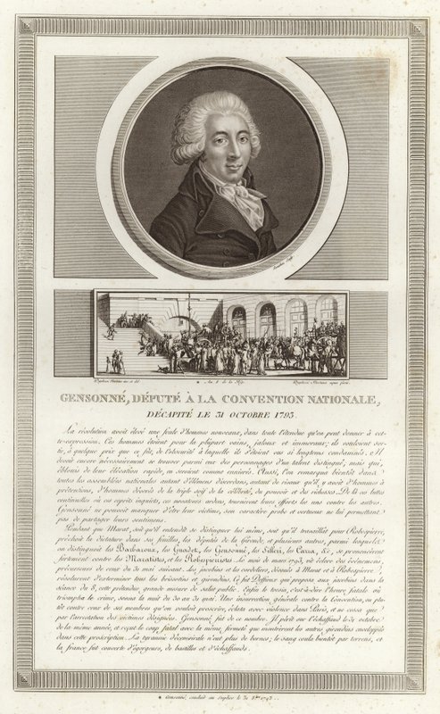 Ritratto di Armand Gensonne da Jean Duplessi Bertaux